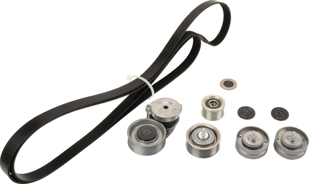 Ina Keilrippenriemensatz 8PK 3003 mm mit Druckluft und Klima passend zu John Deere Ina