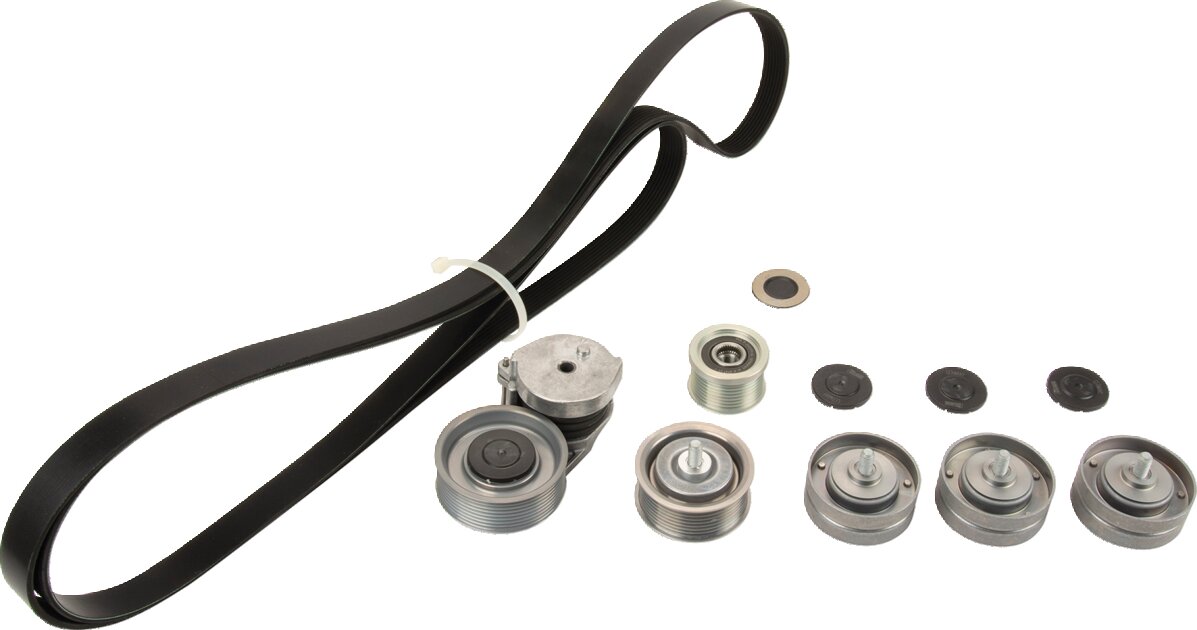 Ina Keilrippenriemensatz 8PK 3308 mm, mit Druckluft, mit Klima passend zu John Deere Ina