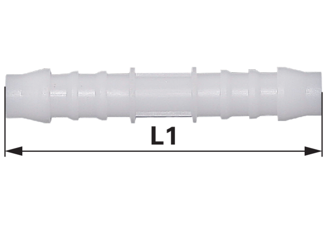 Schlauchverbinder-PVC gerade für Schlauch 6 mm GartenShop24 - Hochwertige Gartengeräte