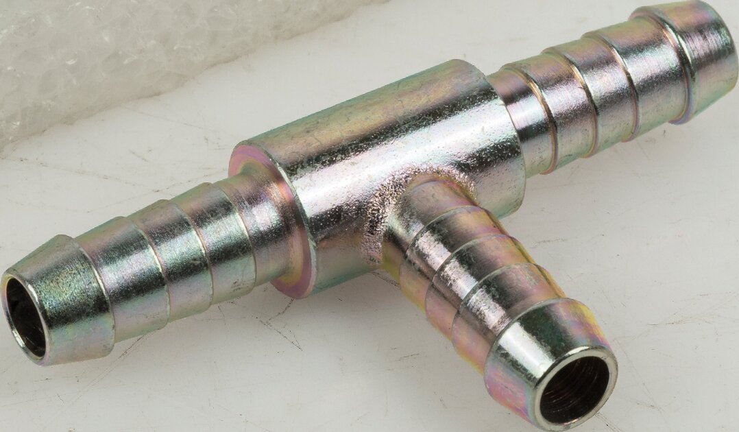 T-Schlauchverbinder Stahl verzinkt für Schlauch 6 mm GartenShop24 - Hochwertige Gartengeräte