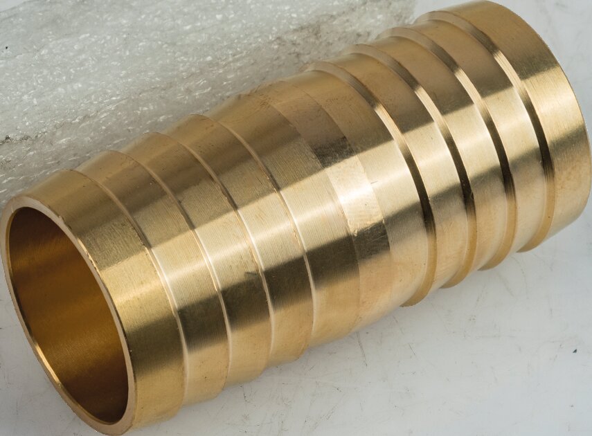 Schlauchverbinder Messing gerade für Schlauch 38 mm GartenShop24 - Hochwertige Gartengeräte