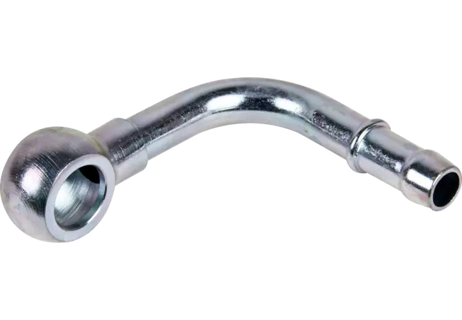 Ringanschluss NG 8, M12, einfach, 90 Grad gebogen, für Hohlschraube M12 GartenShop24 - Hochwertige Gartengeräte