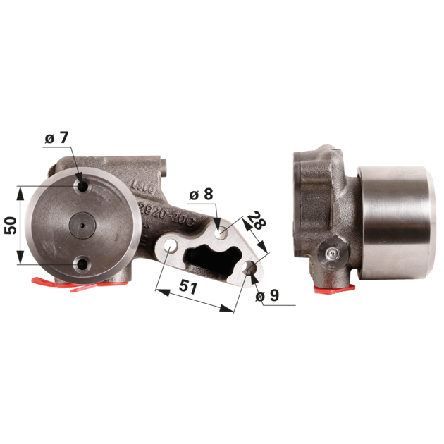 Kraftstoffpumpe für Deutz Motor, Deutz-Fahr 045144751, ohne Dichtung GartenShop24 - Hochwertige Gartengeräte