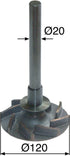 Laufrad Wasserpumpe anstelle von Steyr 1409060012 – Gesamtlänge 229 mm, Länge bis Flansch 190 mm GartenShop24 - Hochwertige Gartengeräte