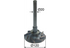 Laufrad Wasserpumpe anstelle von Steyr 1409060012 – Gesamtlänge 229 mm, Länge bis Flansch 190 mm GartenShop24 - Hochwertige Gartengeräte