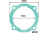 Dichtung für Thermostat 90 x 70 mm anstelle von Steyr 14139 040016 GartenShop24 - Hochwertige Gartengeräte