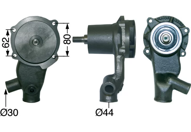 Wasserpumpe mit Dichtung anstelle von Case IH 311781A1 GartenShop24 - Hochwertige Gartengeräte