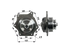 Wasserpumpe mit Dichtung anstelle von New Holland 87802496 GartenShop24 - Hochwertige Gartengeräte
