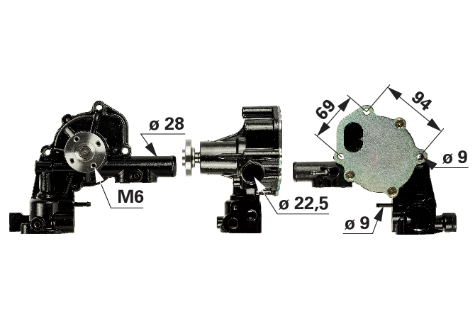 Wasserpumpe passend für Yanmar 129004-42002 – 3TNV88, 4TNV88, 4TNV84T, 4TNE84T GartenShop24 - Hochwertige Gartengeräte