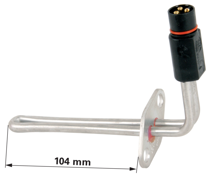 DEFA Heizelement Anschluss 40 mm – Löcher ø 9,5 mm, Abstand 40 mm Leistung 600 W DEFA