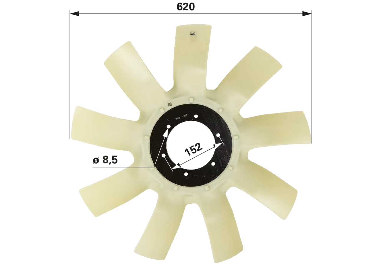 Mahle Lüfterflügel anstelle von CNH 87383688 Mahle