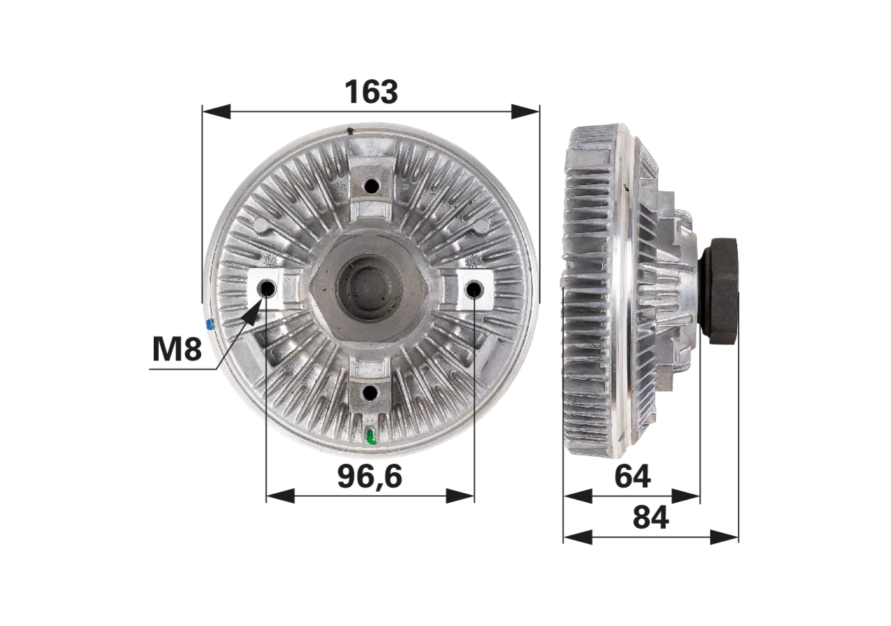 BorgWarner Lüfterkupplung anstelle von Massey Ferguson 4292762M1 – nur bei Freisicht-Motorhaube BorgWarner