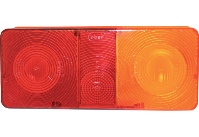 Ersatzglas 170 x 75 mm, mit Trennwand, rechts Hella
