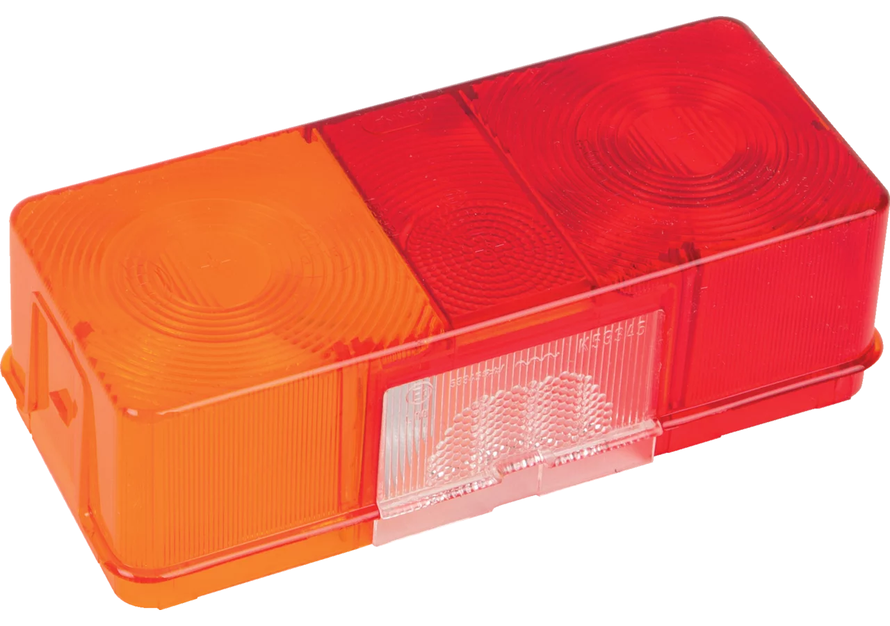 Lichtscheibe links, 170 x 75 mm, mit Trennwand Hella