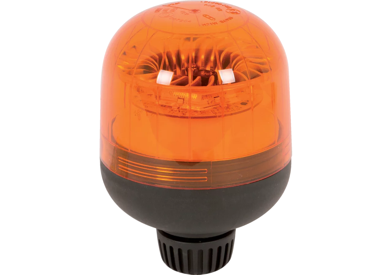LED Warnleuchte 12 / 24 V, d = 116 mm Eurorot A, für Aufsteckrohr – passend für Aufsteckrohr Sirena