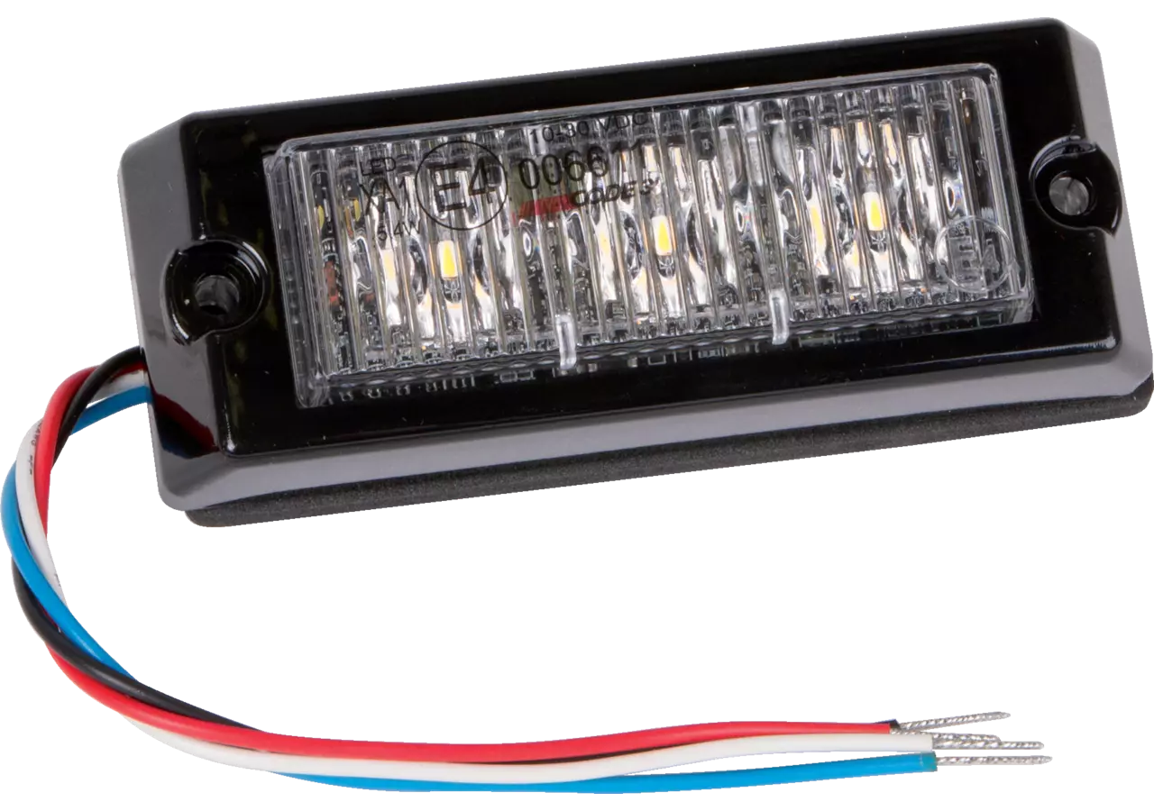 Blitzleuchte 12 / 24 V, 3 LED, Farbe orange GartenShop24 - Hochwertige Gartengeräte