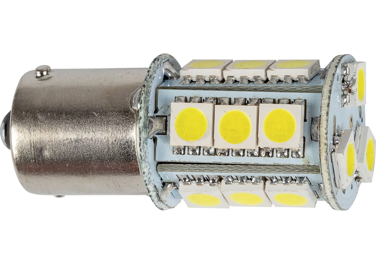 LED Kugellampe 24 V, 1,2 W, BA15S, 18 x SMD 5050, weiß, CAN bus, 2 Stück GartenShop24 - Hochwertige Gartengeräte