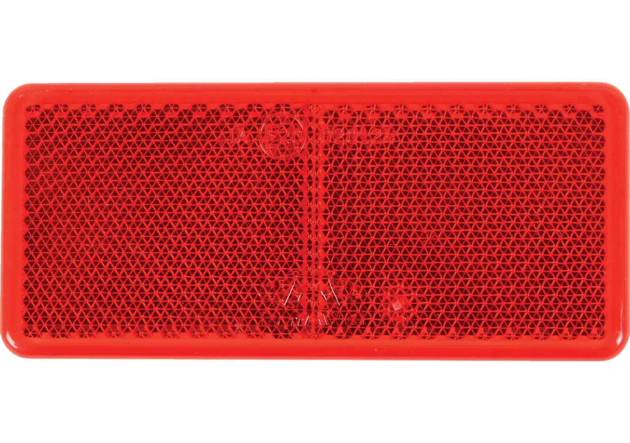 Rückstrahler rot, selbstklebend, 90 x 40 mm Sanube