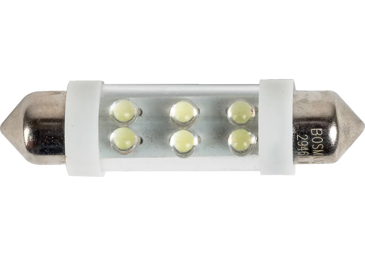 LED Soffitte 12 V, 1,8 W, SV 8,5, 10 x 42 mm, 6 X LED, weiß, 2 Stück GartenShop24 - Hochwertige Gartengeräte