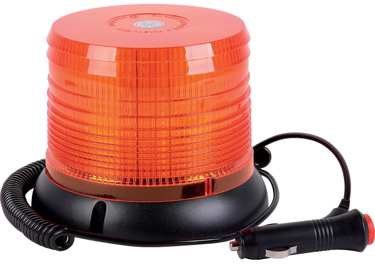 LED Warnleuchte 12 / 24 V, d = 120 mm, mit Magnet, Stecker und Schalter GartenShop24 - Hochwertige Gartengeräte