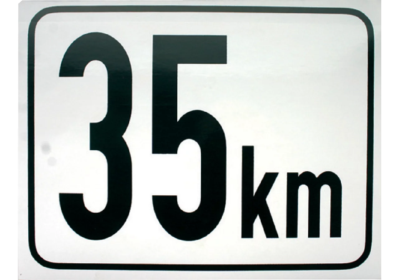 Beschränkungsfolie eckig 35 km/h GartenShop24