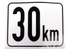 Beschränkungsfolie eckig 30 km/h GartenShop24
