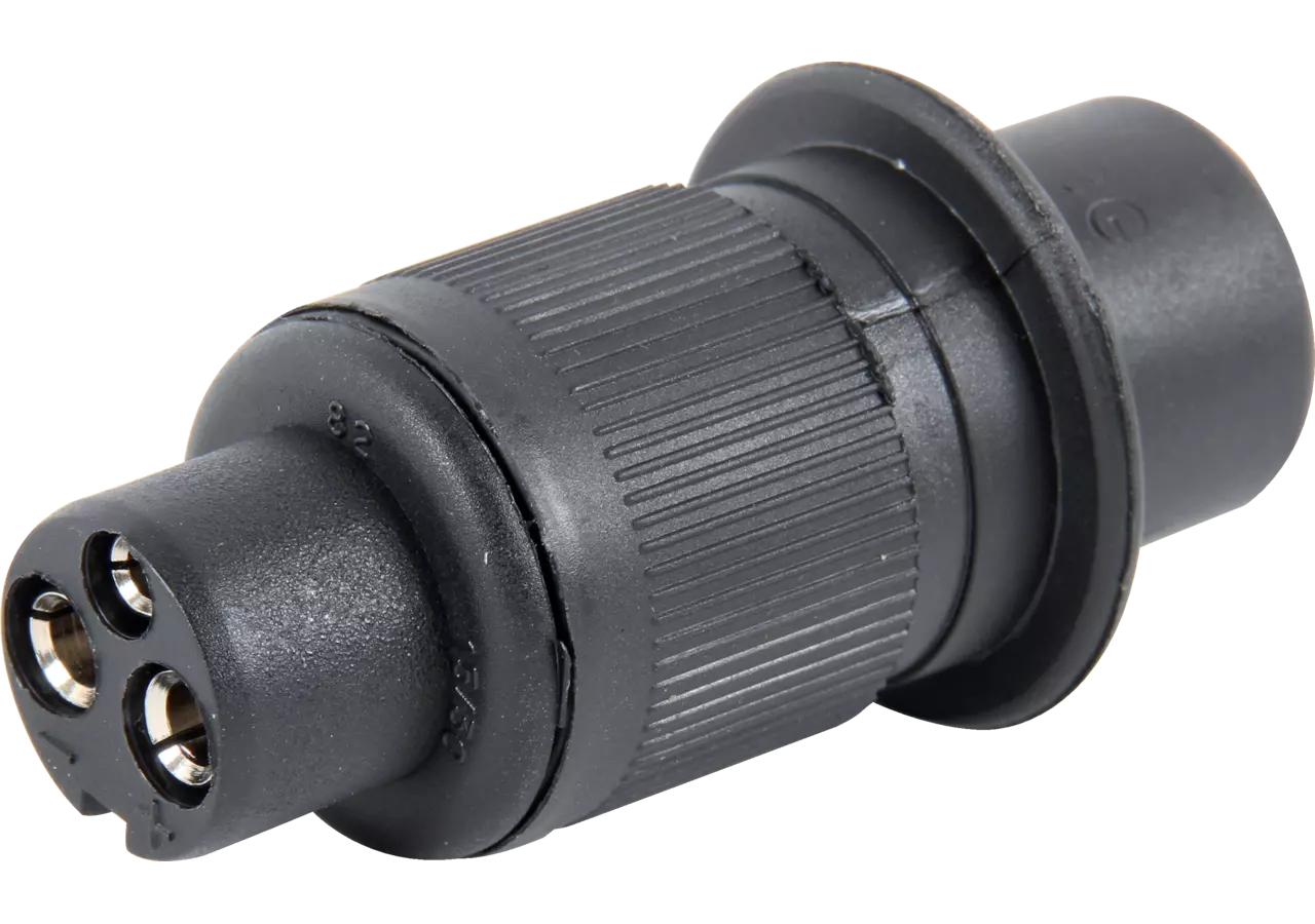 Stecker 3-polig, mit Flachsteckanschlüssen GartenShop24 - Hochwertige Gartengeräte