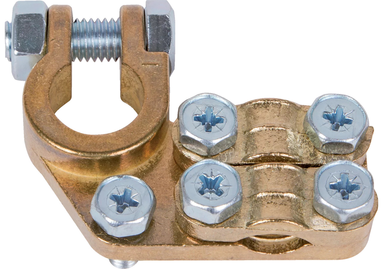 Batterieklemme Minus Anschluss doppelt seitlich bis 70 mm² GartenShop24 - Hochwertige Gartengeräte
