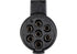 Stecker 7-polig, 24 V, Europa N Hülse, mit Schraubanschlüssen Stecker 24 V System schwarz fü GartenShop24 - Hochwertige Gartengeräte
