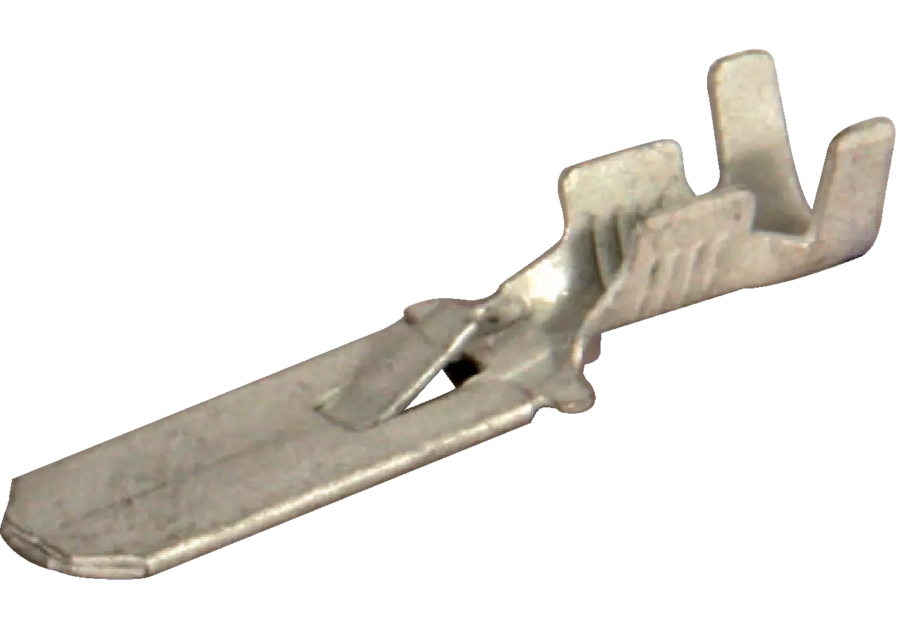 Flachstecker 6,3 mm, unisoliert, mit Rastnase, 100 Stück für Kabelquerschnitt 2,5-6 mm² GartenShop24 - Hochwertige Gartengeräte