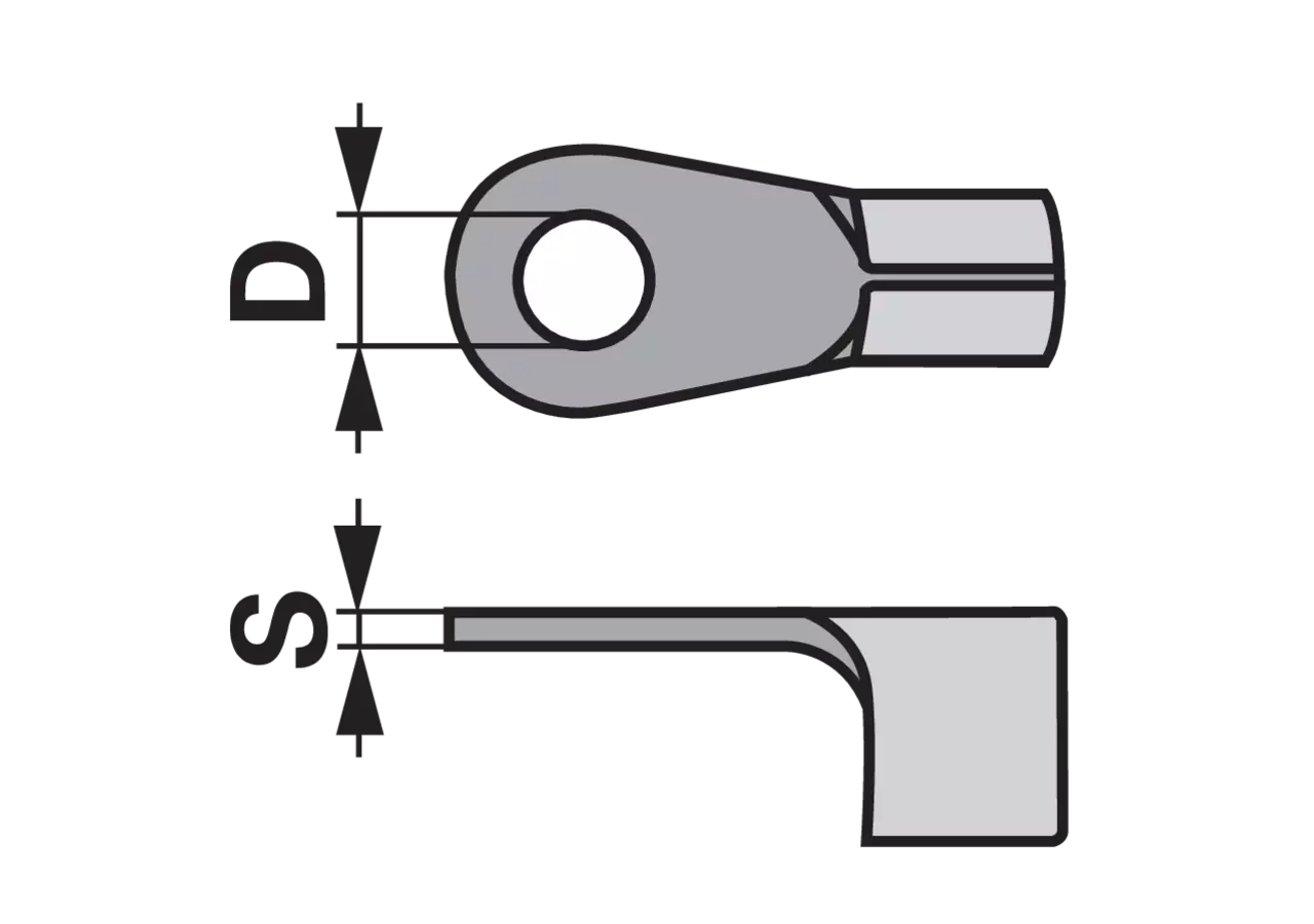 Press und Lötkabelschuh 50 mm², d = 10,5 mm, 10 Stück GartenShop24 - Hochwertige Gartengeräte
