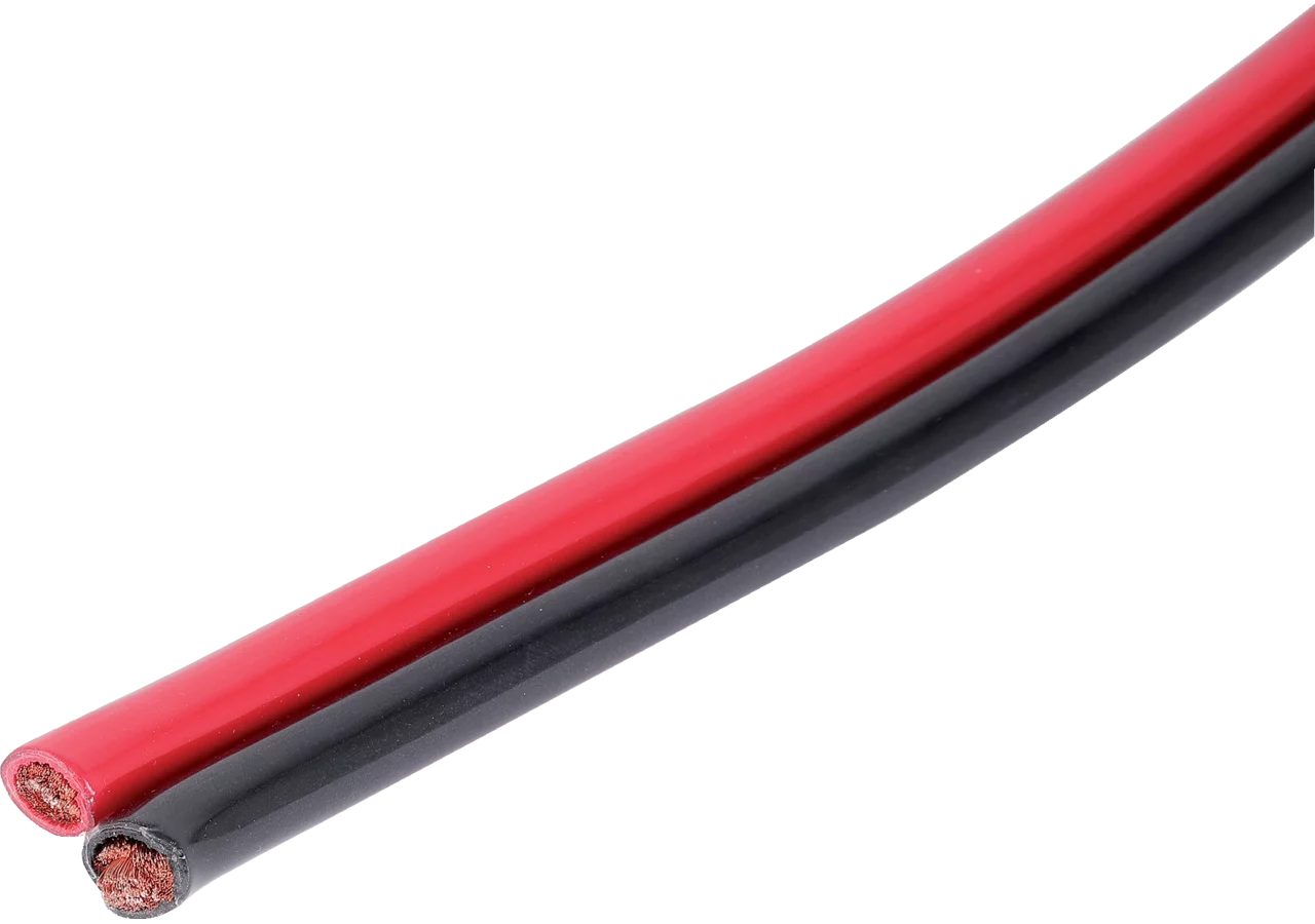 Doppelkabel 50 mm², Schwarz / Rot, Meterware GartenShop24 - Hochwertige Gartengeräte