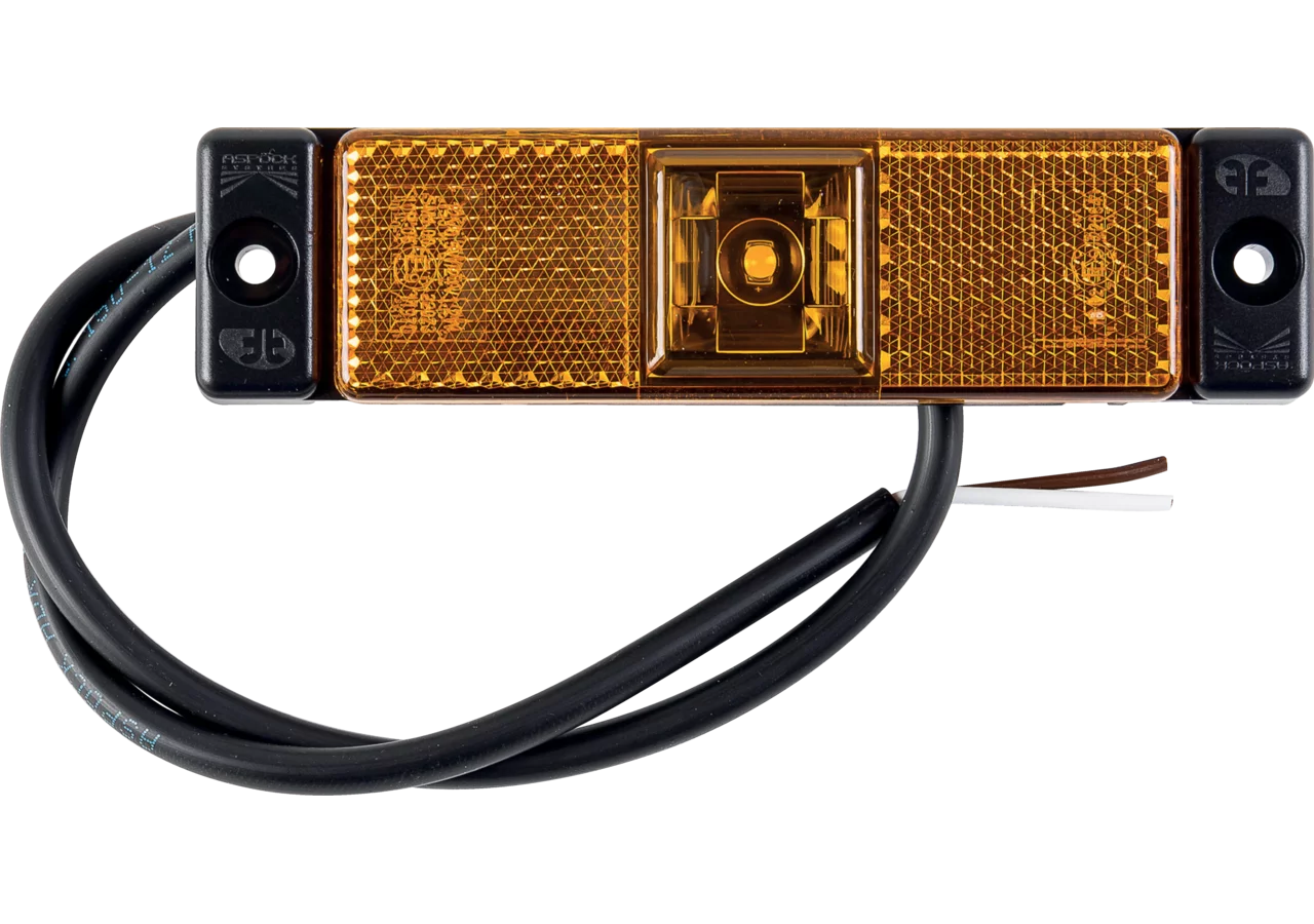 LED Seitenmarkierungsleuchte gelb, 130 x 32 x 14,5 mm Fabrilcar