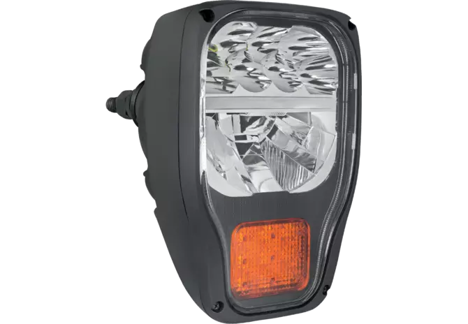 LED Hauptscheinwerfer rechts und links verwendbar, mit Blinker, Halterung hinten WESEM