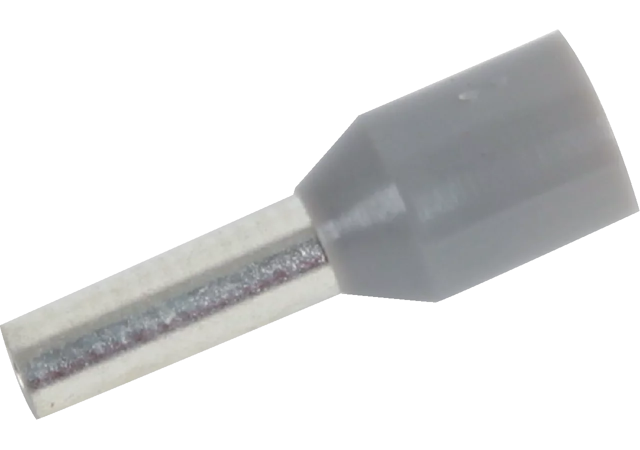 Aderendhülse mit Kragen, grau, 2,5 mm, 100 Stück GartenShop24 - Hochwertige Gartengeräte