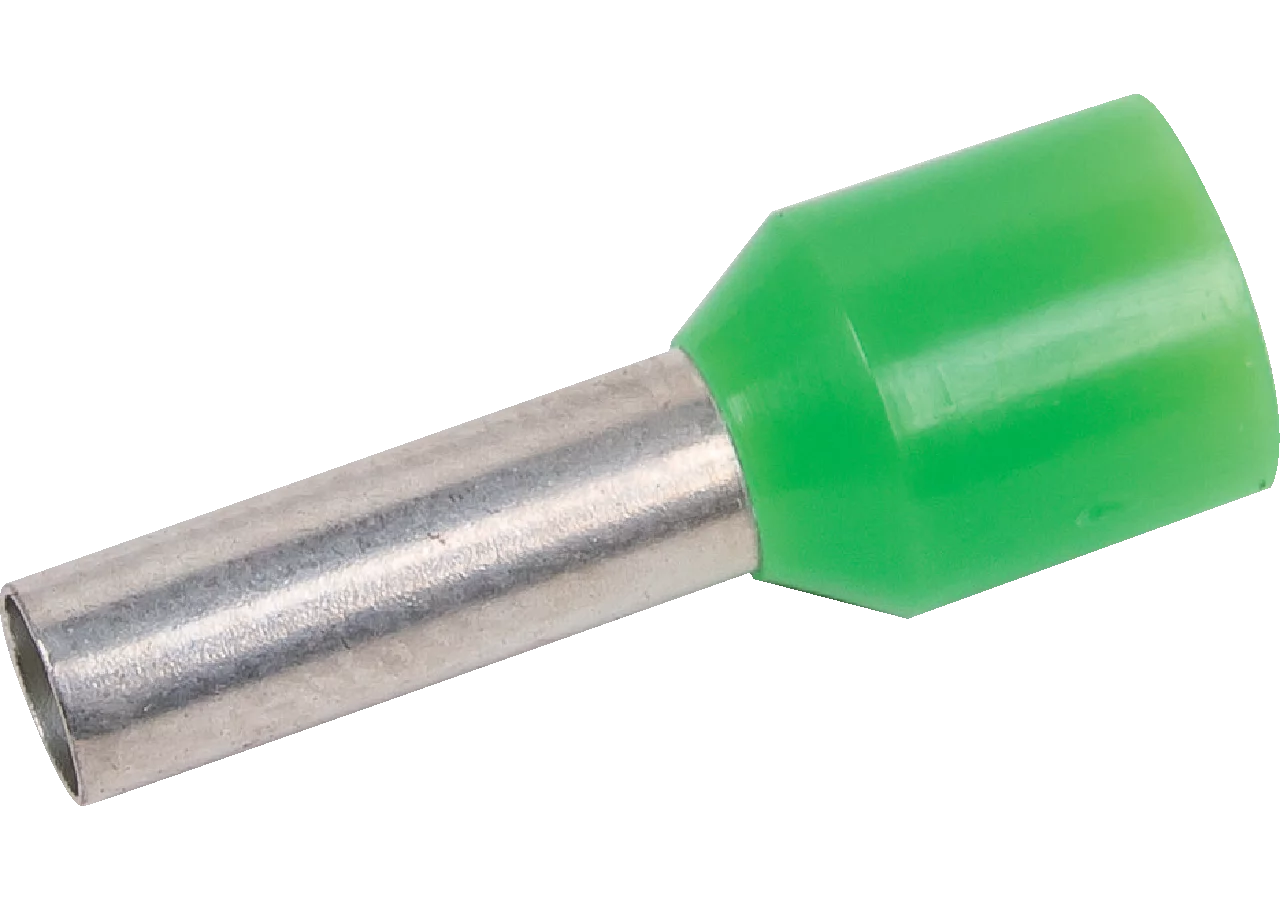 Aderendhülse mit Kragen, grün, 6,0 mm, 100 Stück GartenShop24 - Hochwertige Gartengeräte