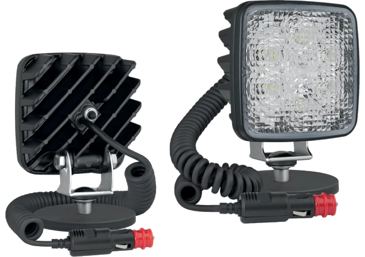 LED Arbeits- Rückfahrscheinwerfer 12 / 24 V, 2200 lm, nah, mit Magnethalterung und Ausschalter WESEM