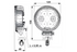 LED Arbeitsscheinwerfer 1500 lm, d = 120 mm Carbonlux CEA