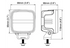 LED Arbeitsscheinwerfer 1000 lm, 99 x 118 mm Nordic Nordic Lights