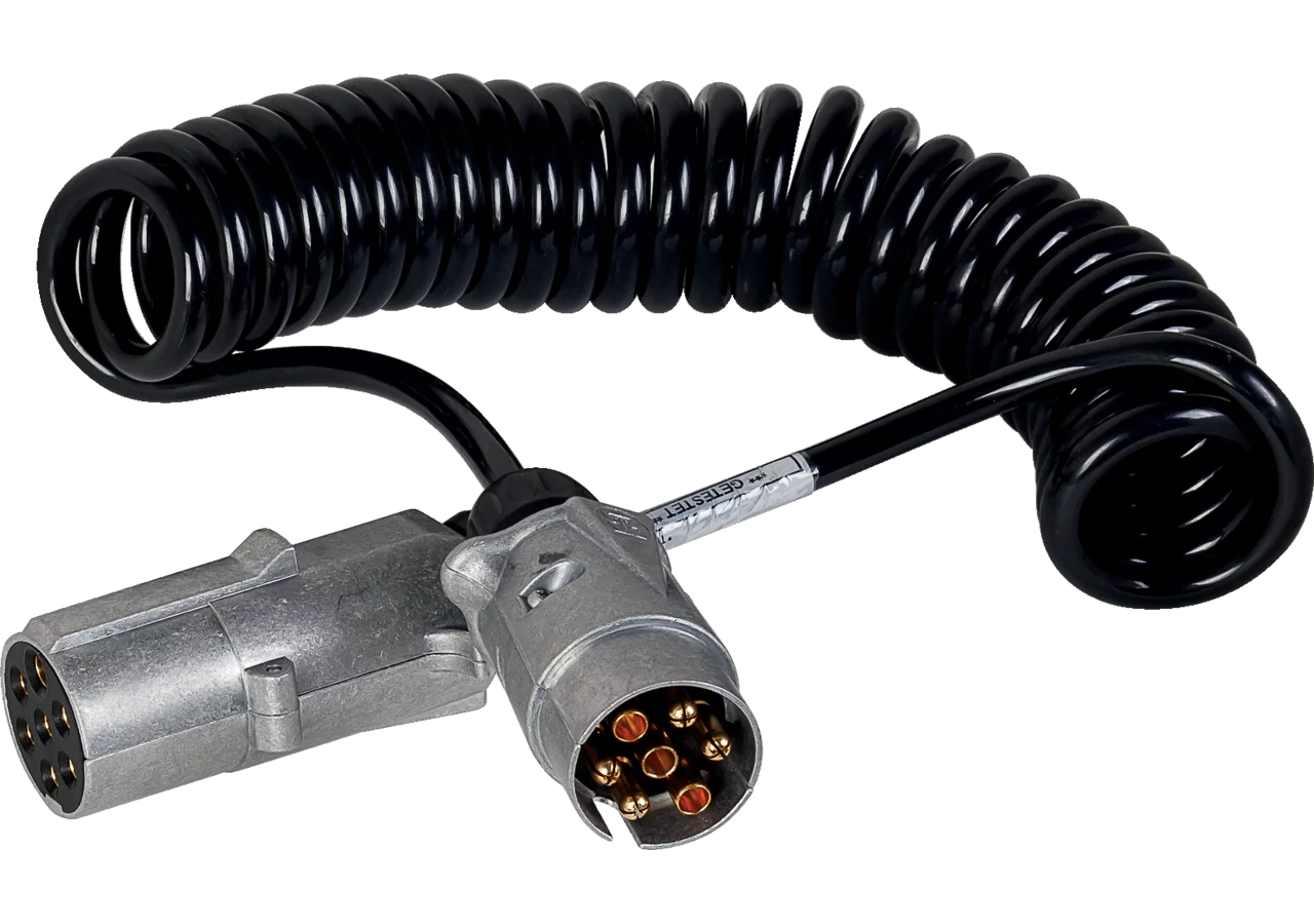 Adapter- Elektrowendel Stecker 7 polig, 12 V, Stecker 7 polig, 24V ISO 1724 / ISO 1185 Erich Jaeger