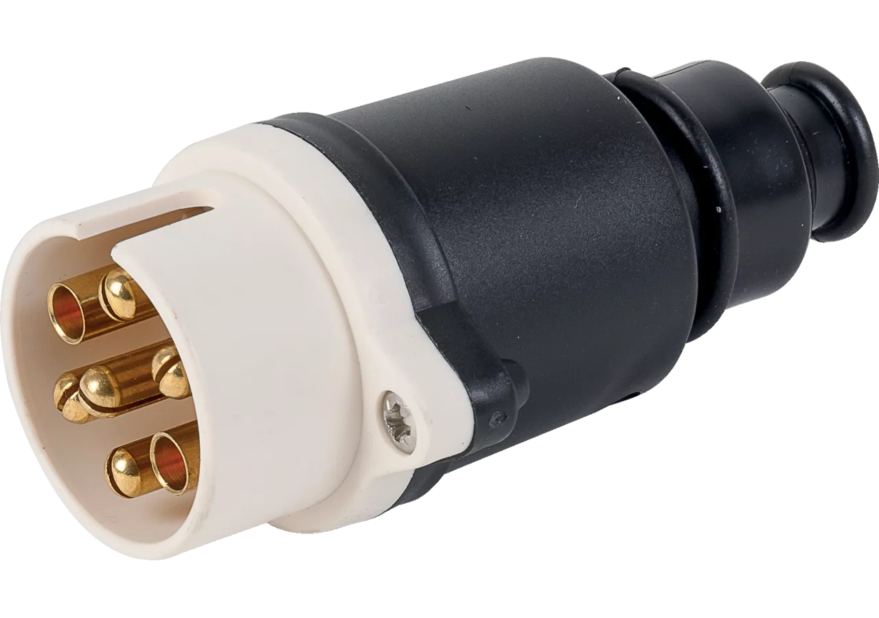Stecker mit Schraubanschluss, 7 polig, 12 V ISO 1724 - Typ N, quergeteilt Erich Jaeger