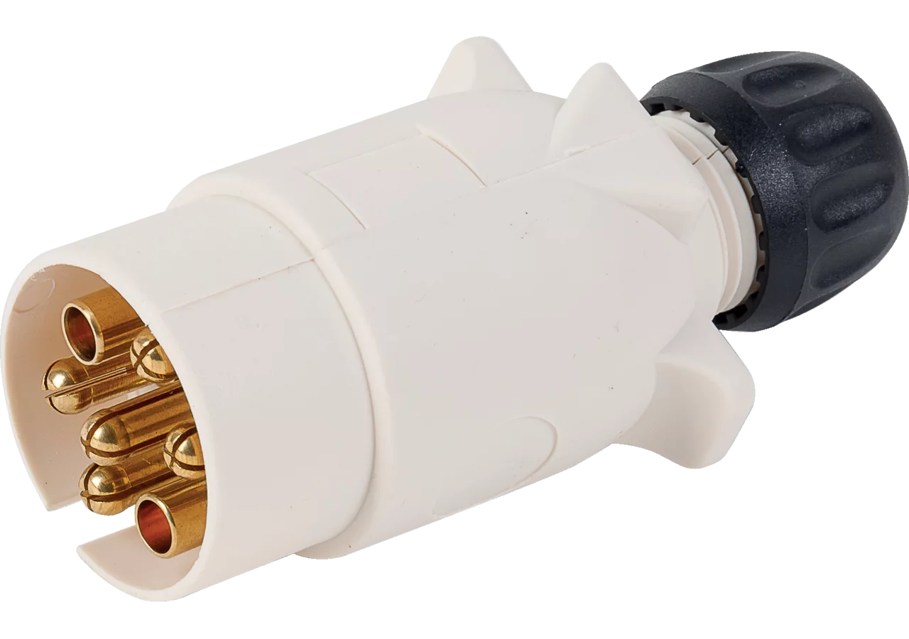 Stecker mit Schraubanschluss, 7 polig, 12 V ISO 3732 - Typ S, Faltversion Erich Jaeger