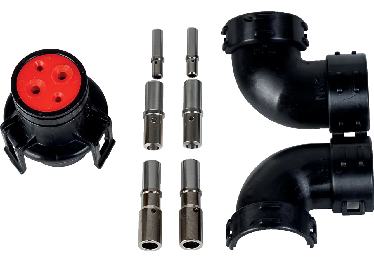 ISOBUS Steckerset für ISOBUS Steckdose, 4 polig, 90° IBBC - Breakaway Connector – passend für ISOBUS Steckdose, 4 polig, 90° IBBC - Breakaway Connector Erich Jaeger