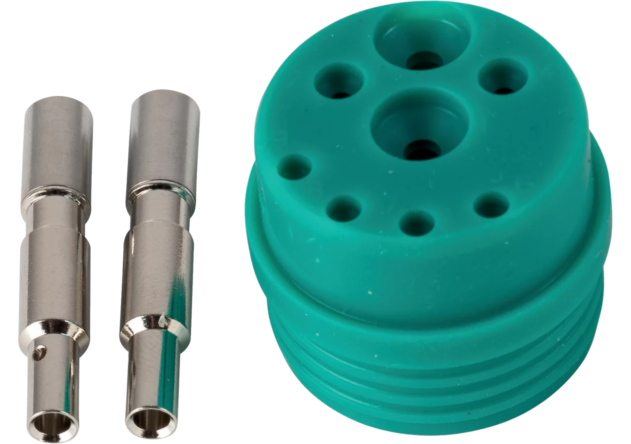ISOBUS Kontaktdichtung Grün 6mm², mit PWR Kontakten, 9polig, 12 V ISO 11783 - 2, IBIC Erich Jaeger