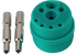 ISOBUS Kontaktdichtung Grün 6mm², mit PWR Kontakten, 9polig, 12 V ISO 11783 - 2, IBIC Erich Jaeger