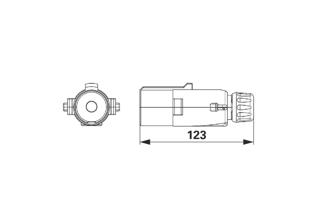 Stecker Versorgung, Rot, 1 polig, 24 V, 300 A Erich Jaeger