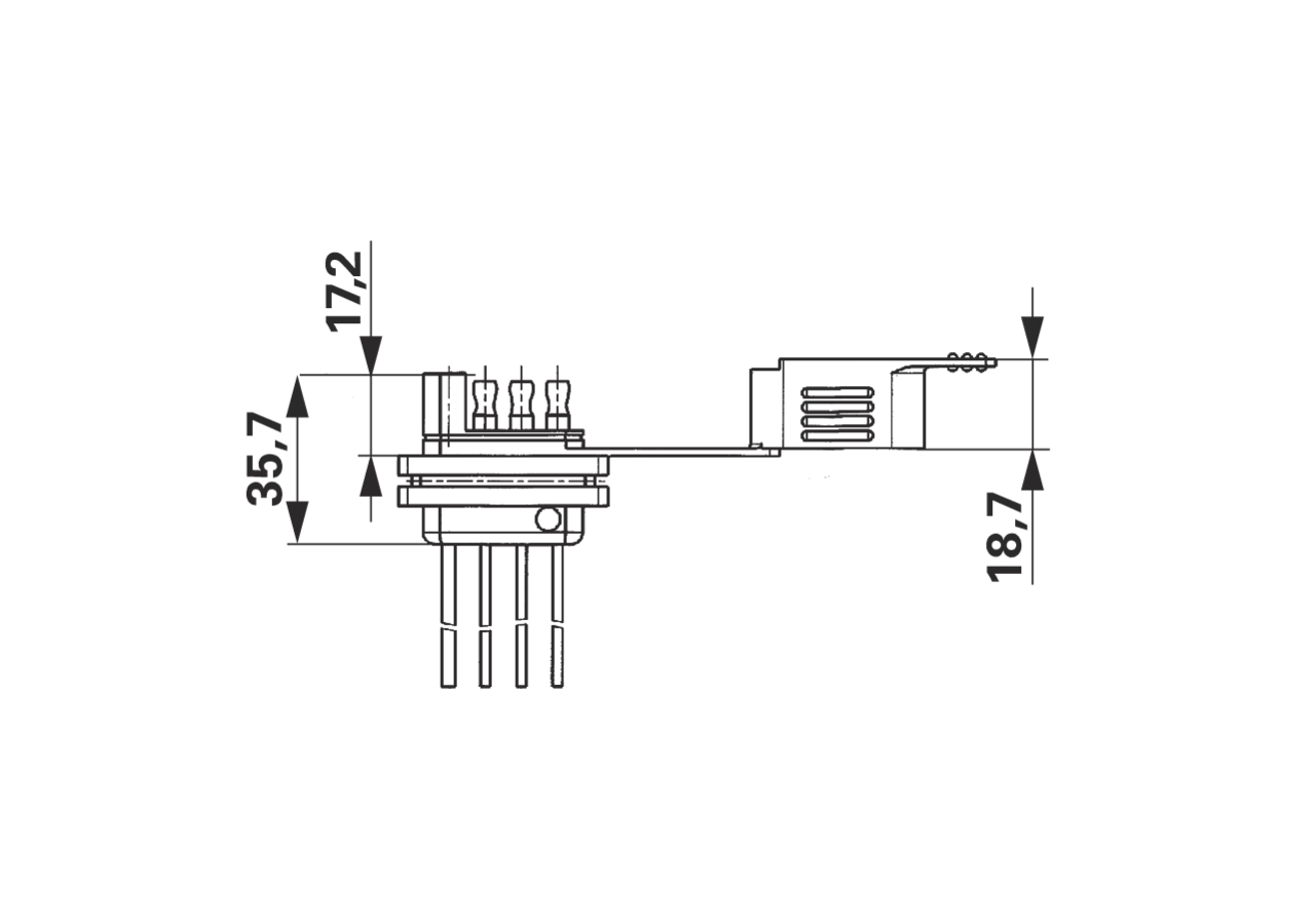 Stecker 4 polig, 12 V SAE J1239 Erich Jaeger