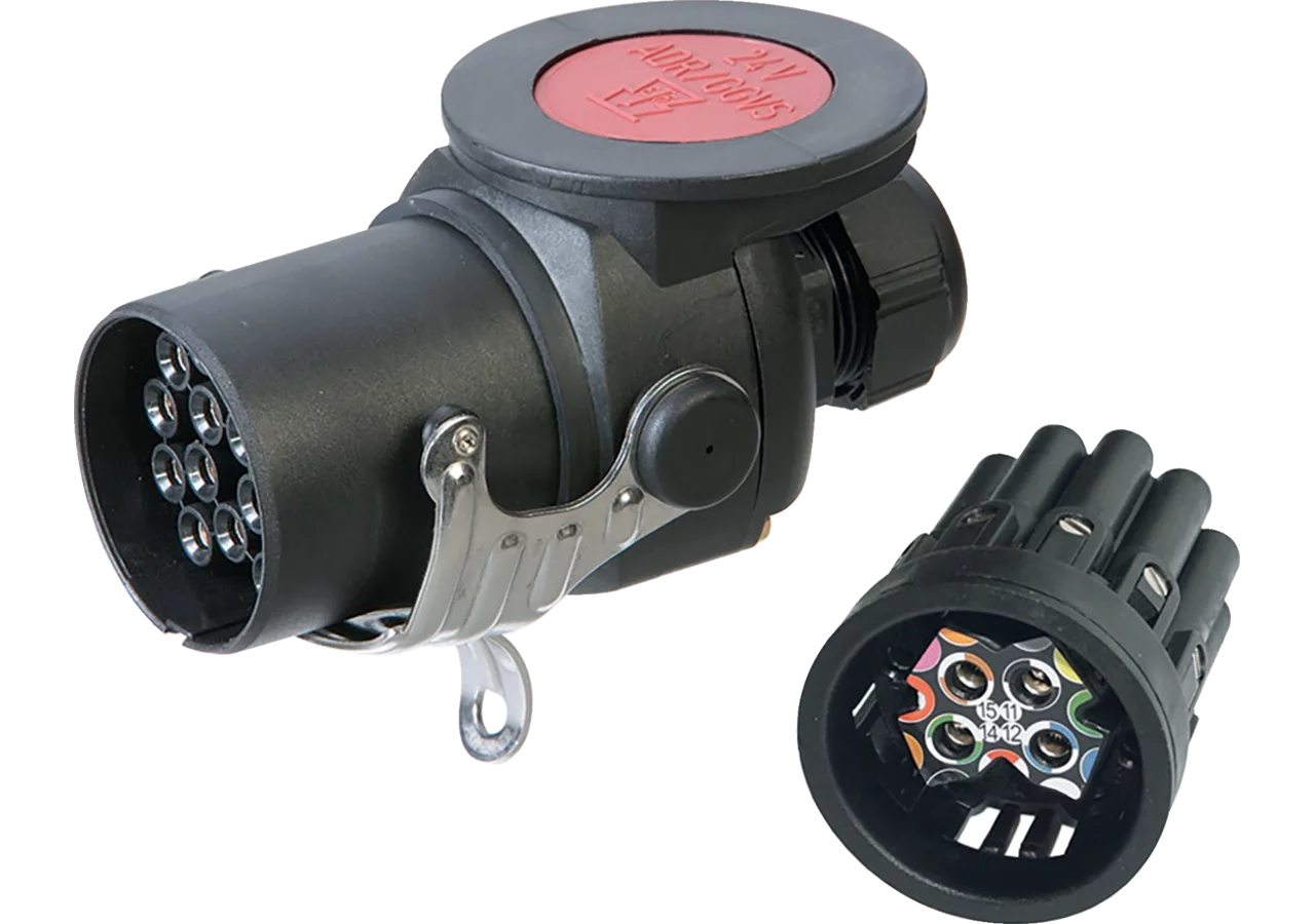 Stecker 24V, 15 polig, Schraubkontakt ISO 12098 ADR Erich Jaeger
