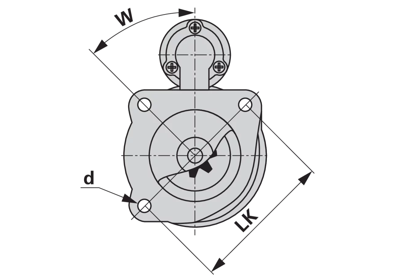 Starter 12 V, 2,4 kW, IS0248 / MS392 Mahle