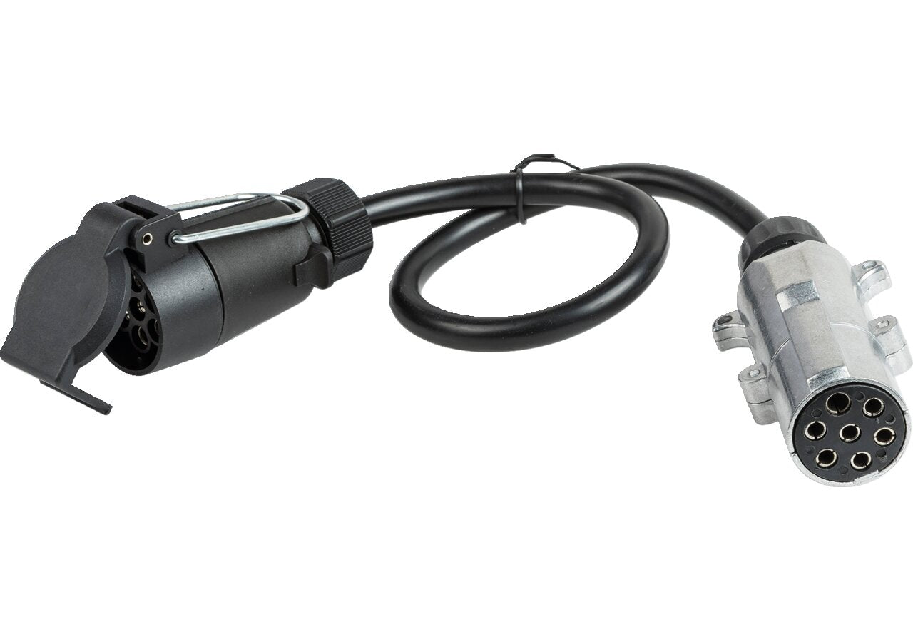 Kurzadapter- Leitung Stecker 7 polig, 12 V, Kupplungsdose 7 polig, 12 V SAE J560 / ISO 1724 Kabelquerschnitt 7 x 1,5 mm² Herth+Buss